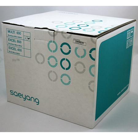 Saeyang Marathon Multi 600 DUO - бесщеточный зуботехнический микромотор с коленным/настольным управлением, с наконечником BM40M/BHS, 40000 об/мин, педаль FS60N