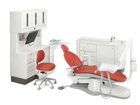 A-dec 300 - стоматологическая установка с нижней подачей инструментов