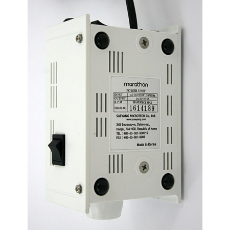 Saeyang Marathon 4 - щеточный зуботехнический микромотор, с наконечником SDE-H37SP, 35000 об/мин, педаль SFP-27